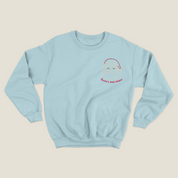 xmas sweatshirt personalizada BABY BLUE