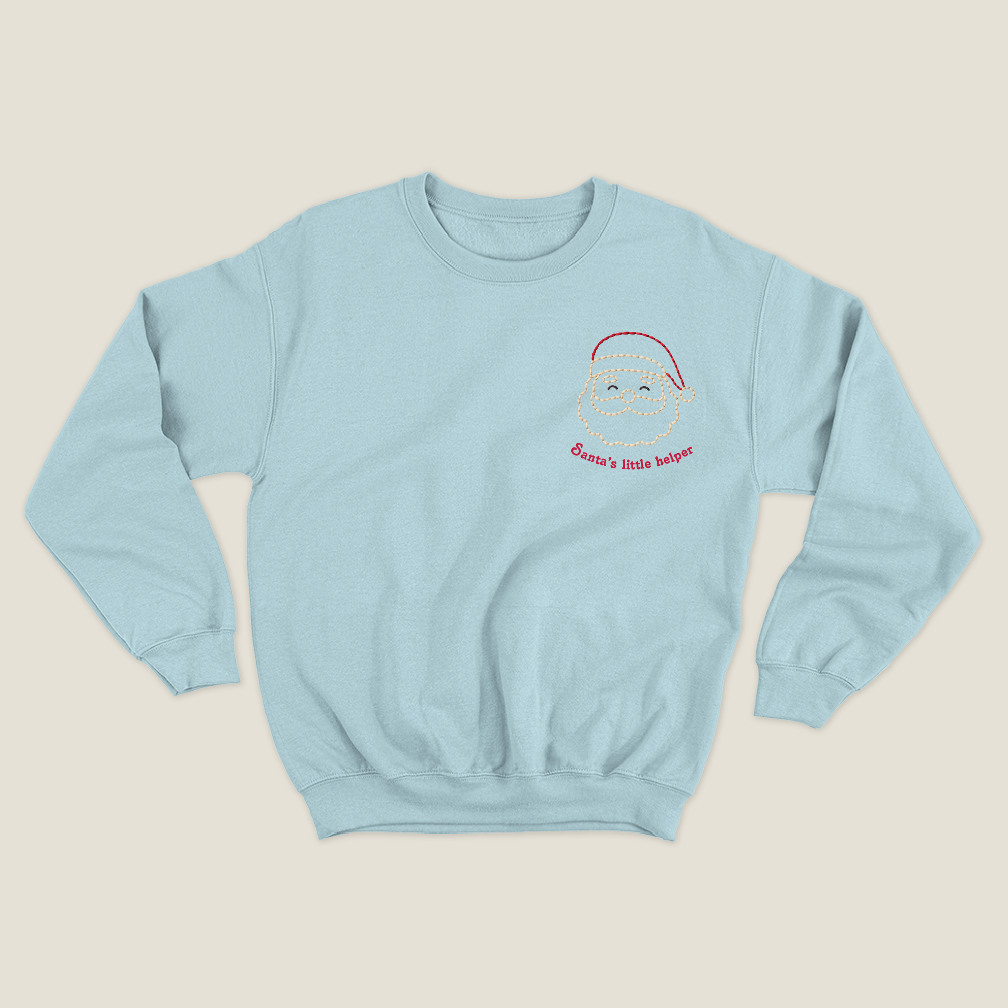 xmas sweatshirt personalizada BABY BLUE