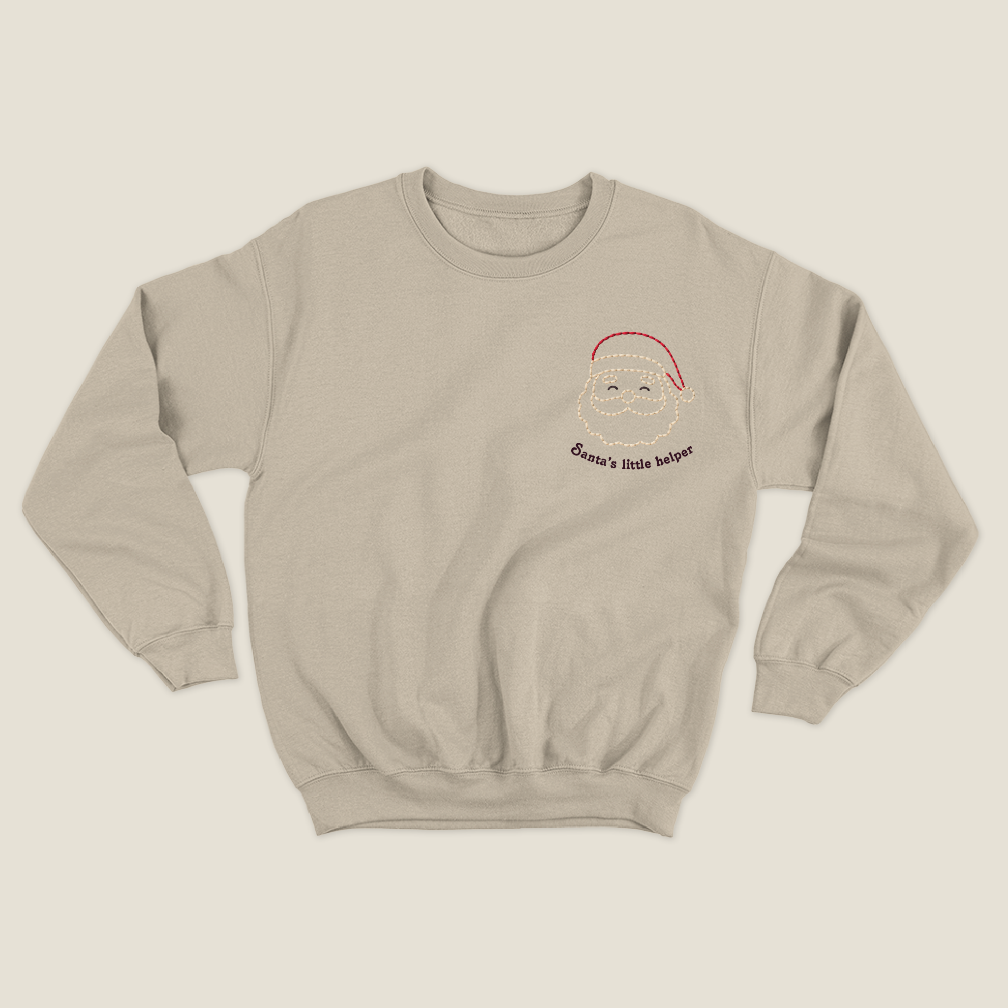 xmas sweatshirt personalizada BEIGE