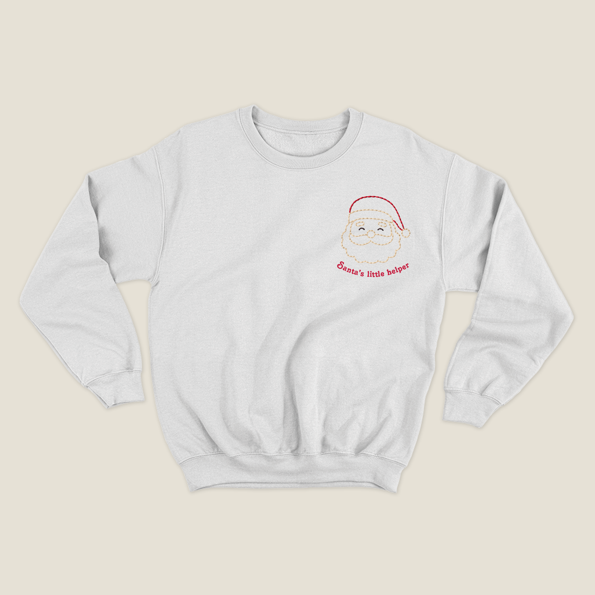 xmas sweatshirt personalizada BLANCA