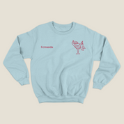 xmas sweatshirt personalizada BABY BLUE