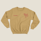 xmas sweatshirt personalizada MOSTAZA