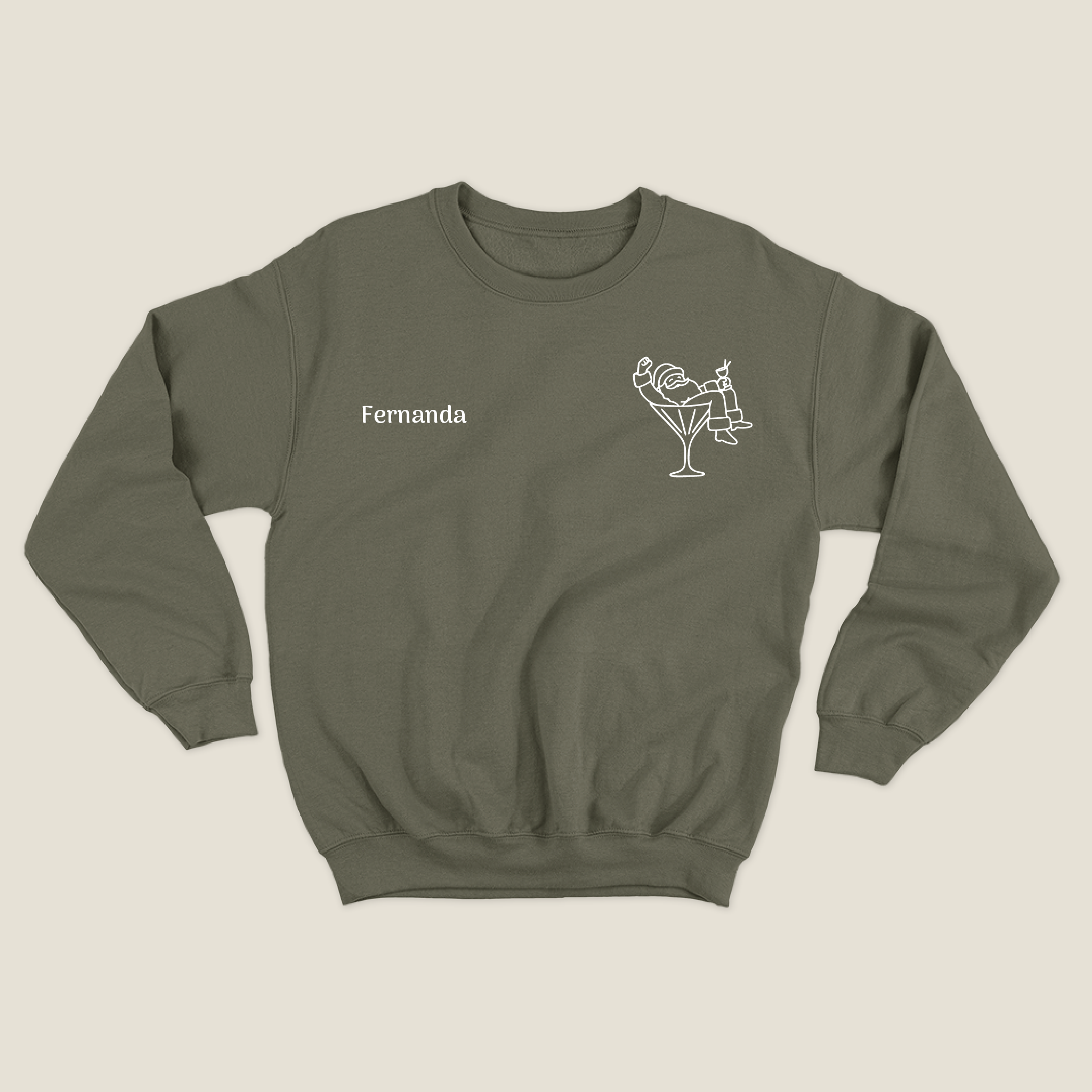 xmas sweatshirt personalizada VERDE