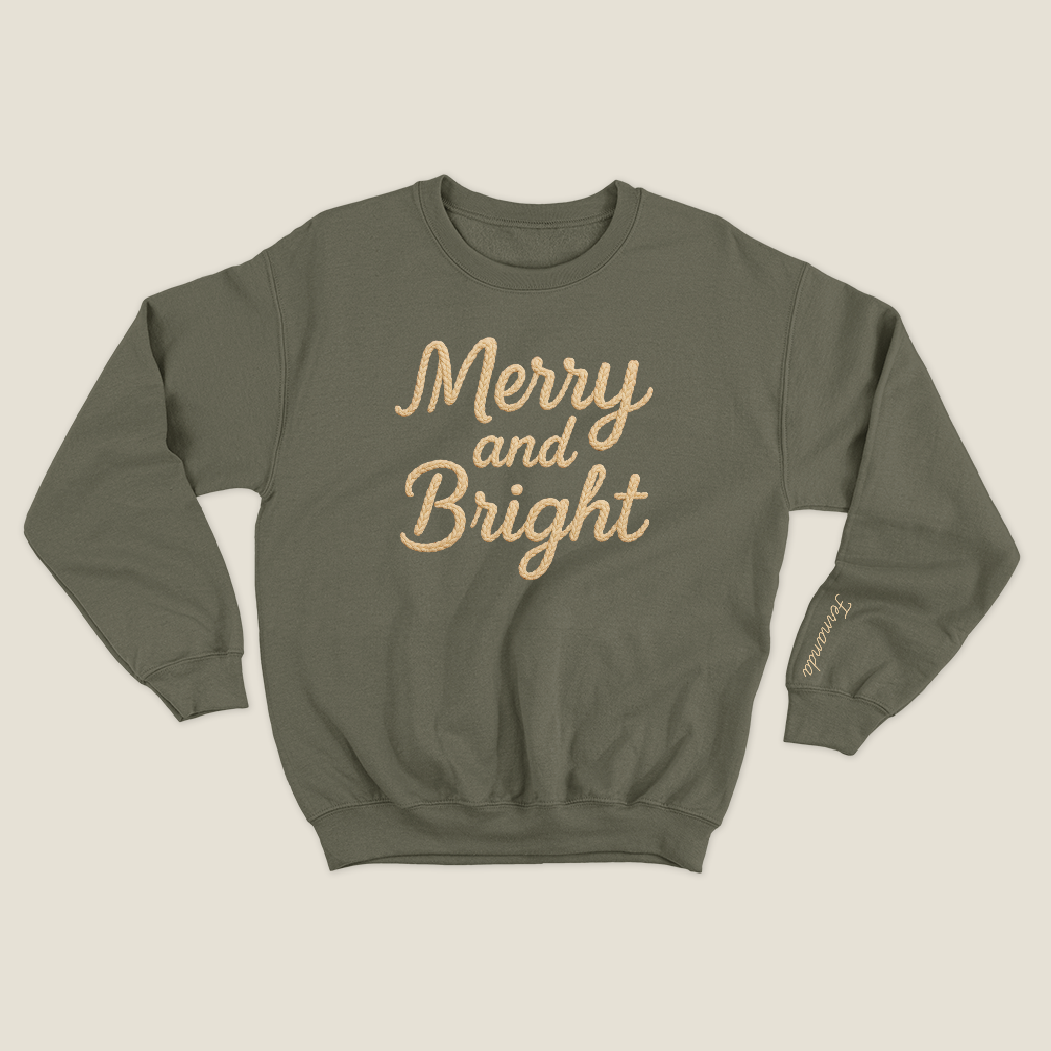 xmas sweatshirt personalizada VERDE