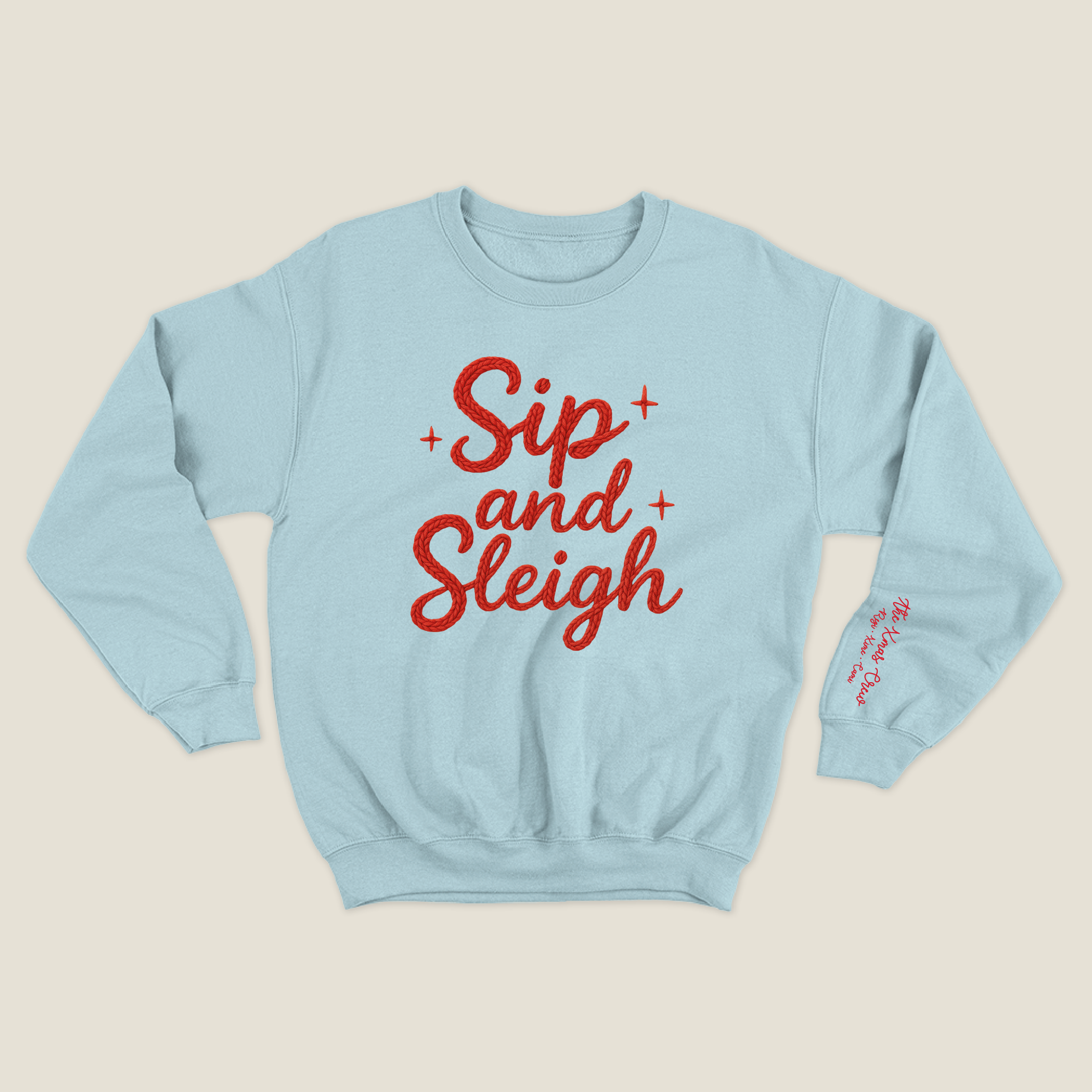 xmas sweatshirt personalizada BABY BLUE