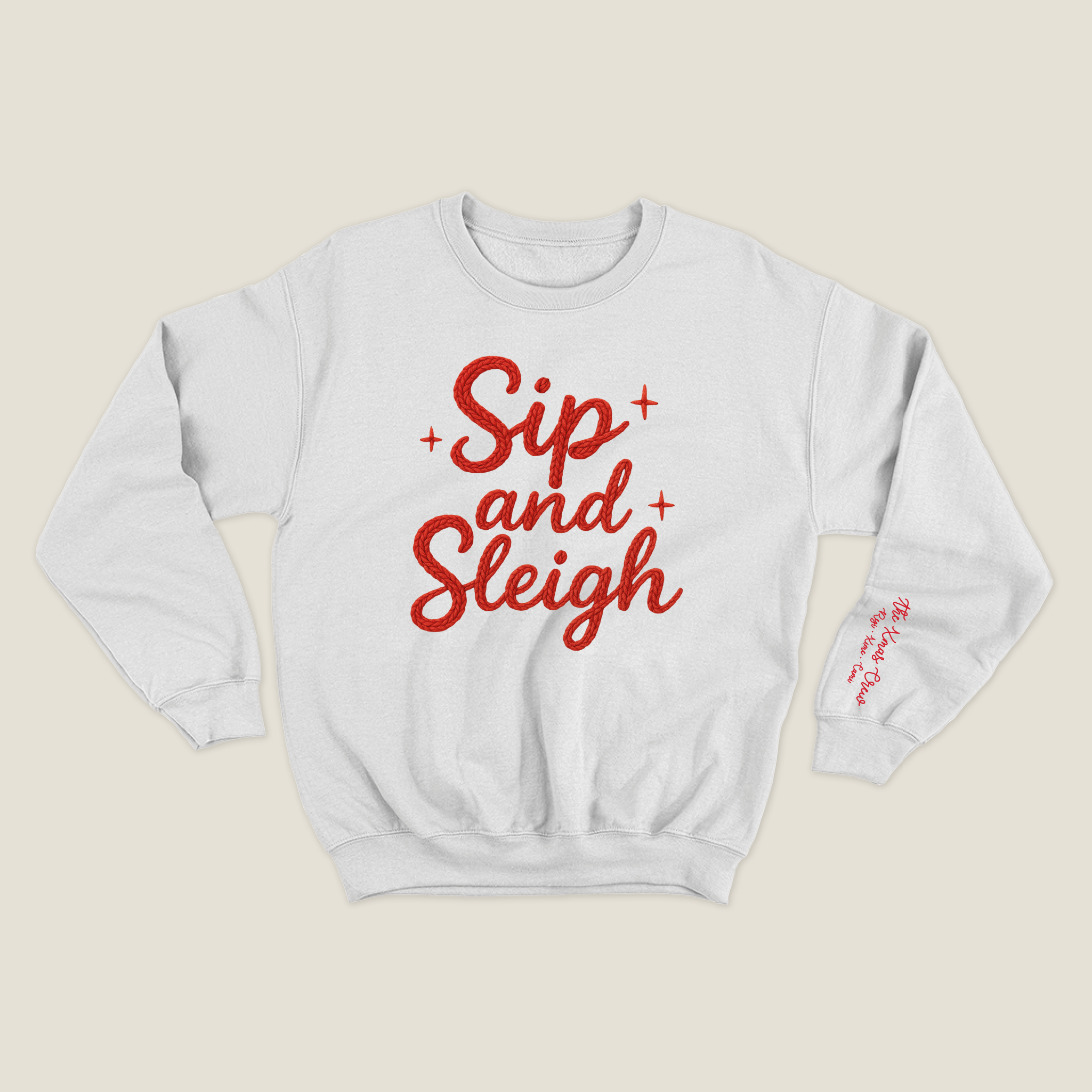 xmas sweatshirt personalizada BLANCA