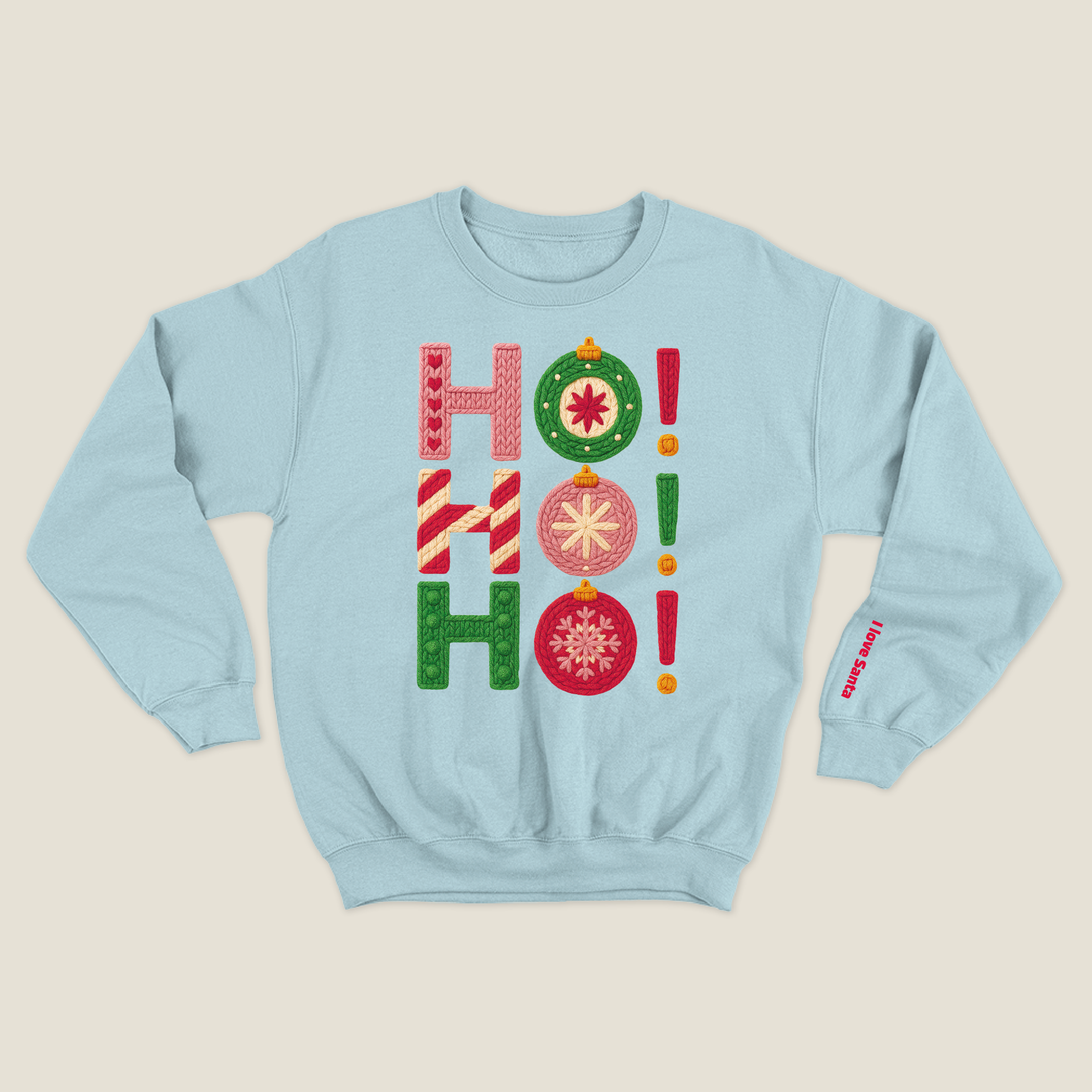 xmas sweatshirt personalizada BABY BLUE