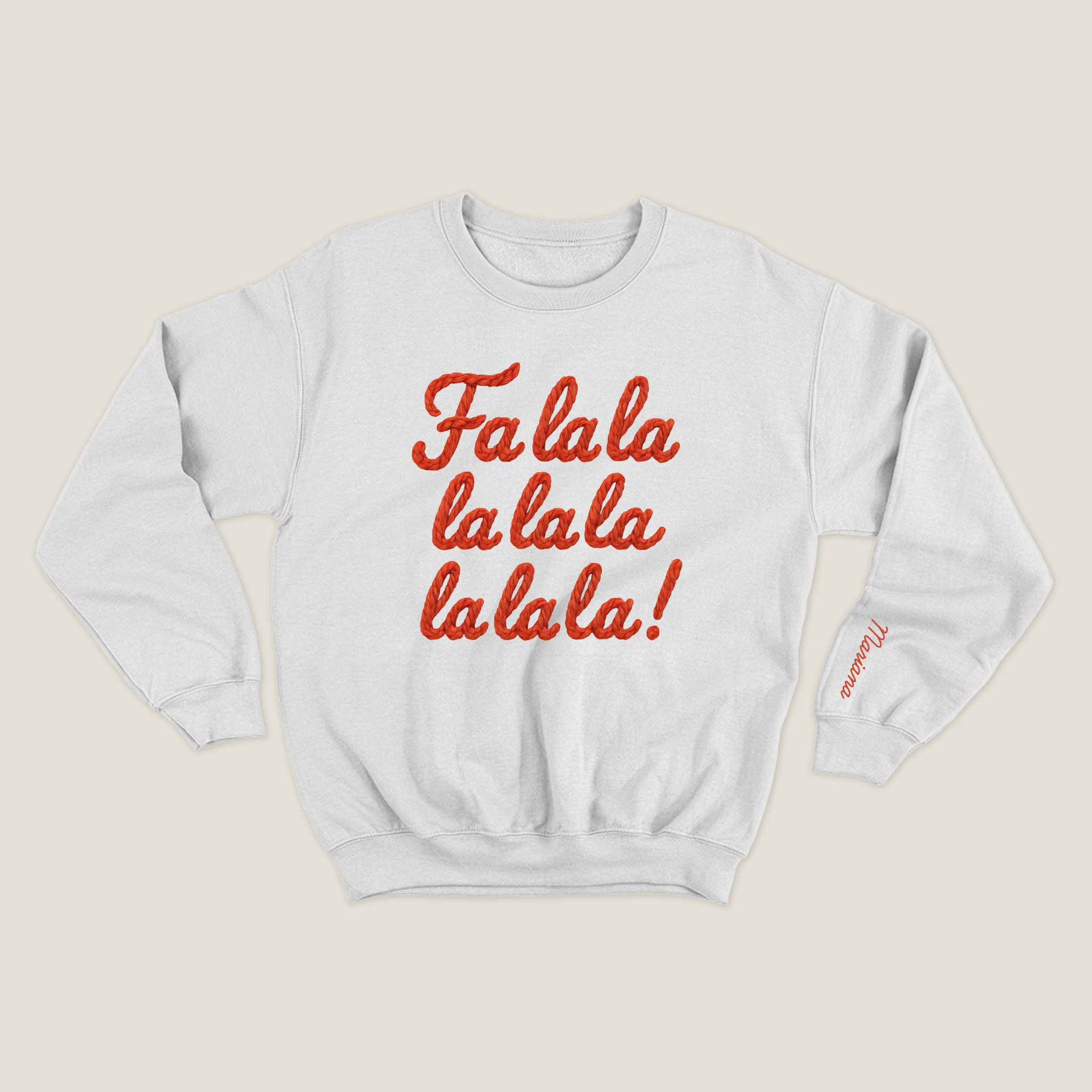 xmas sweatshirt personalizada BLANCA