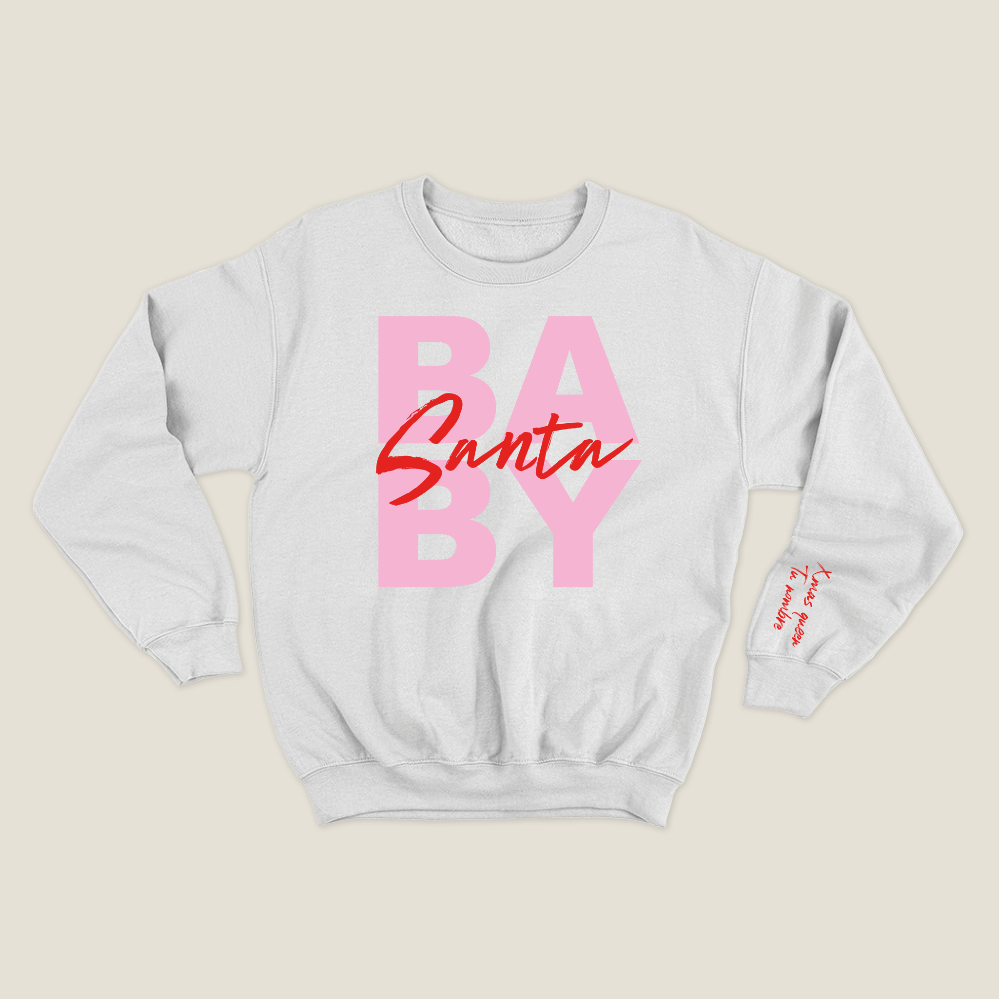 xmas sweatshirt personalizada BLANCA