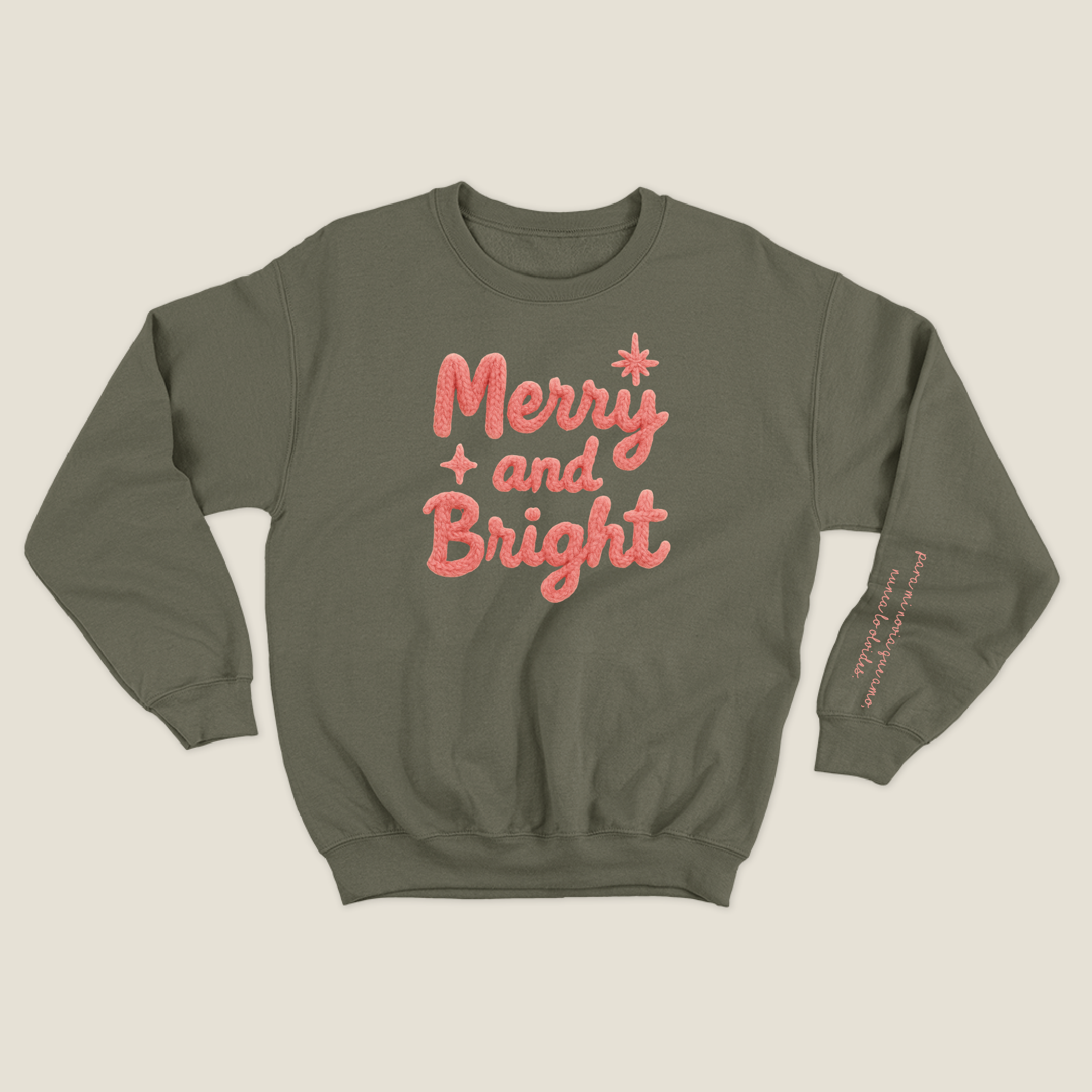 xmas sweatshirt personalizada VERDE