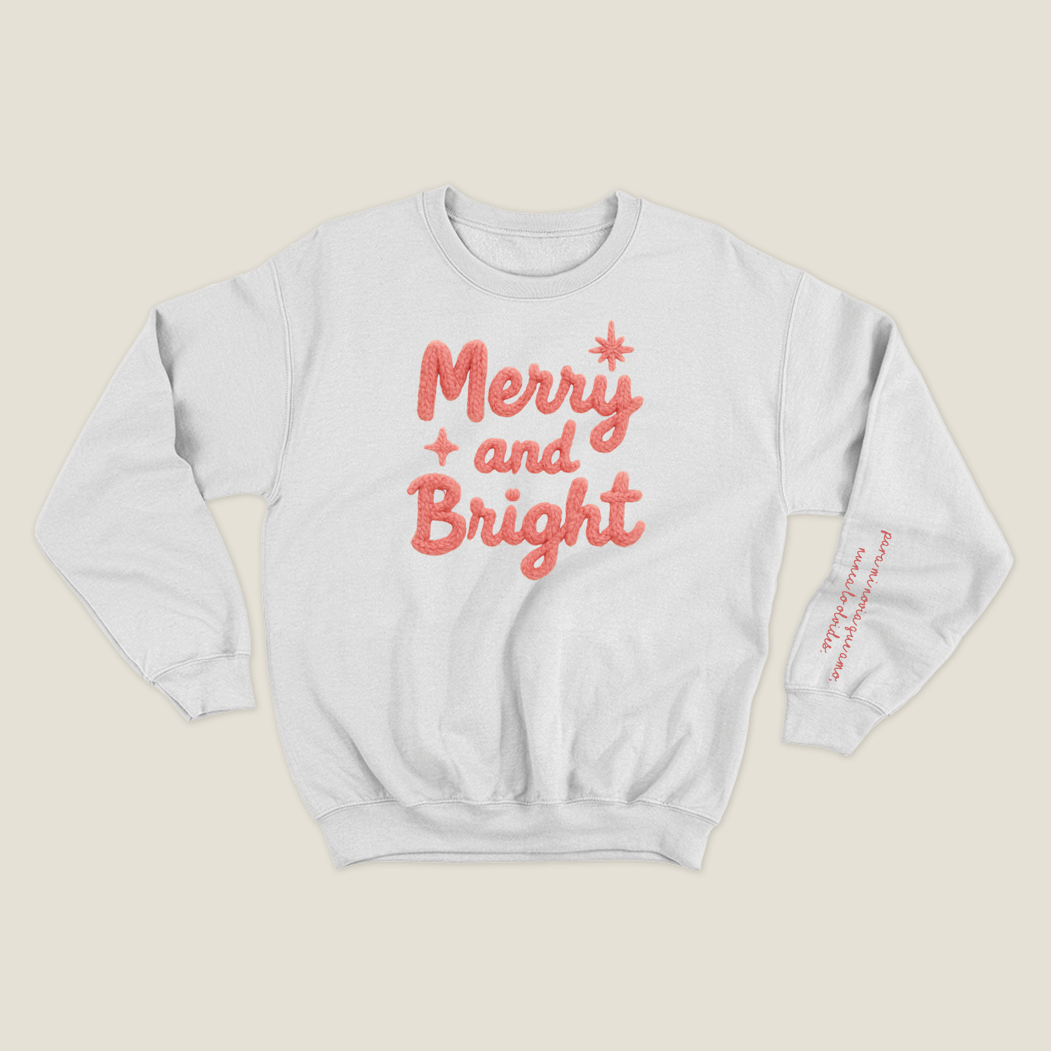 xmas sweatshirt personalizada BLANCA