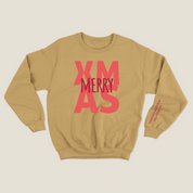 xmas sweatshirt personalizada MOSTAZA