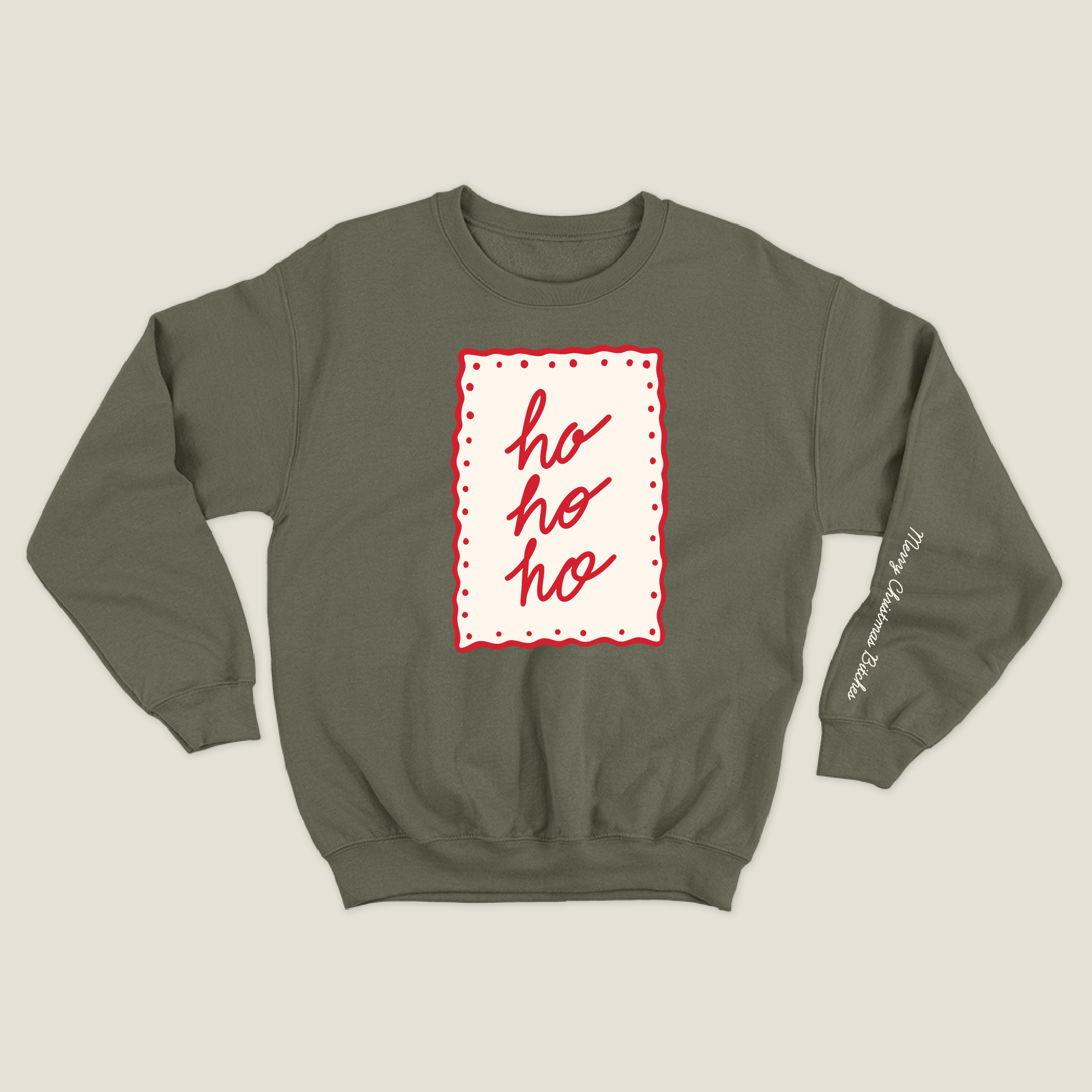 xmas sweatshirt personalizada VERDE