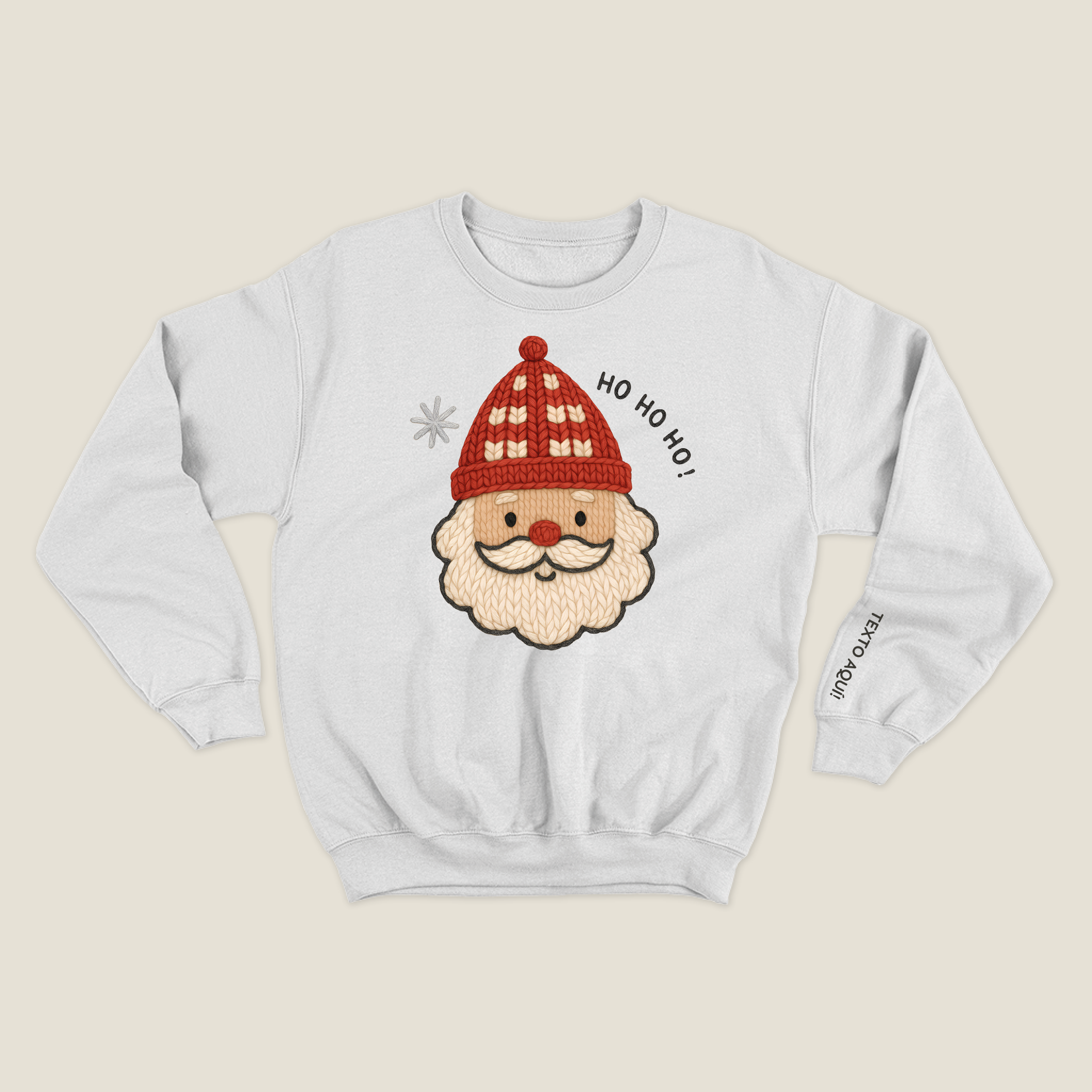 xmas sweatshirt personalizada BLANCA