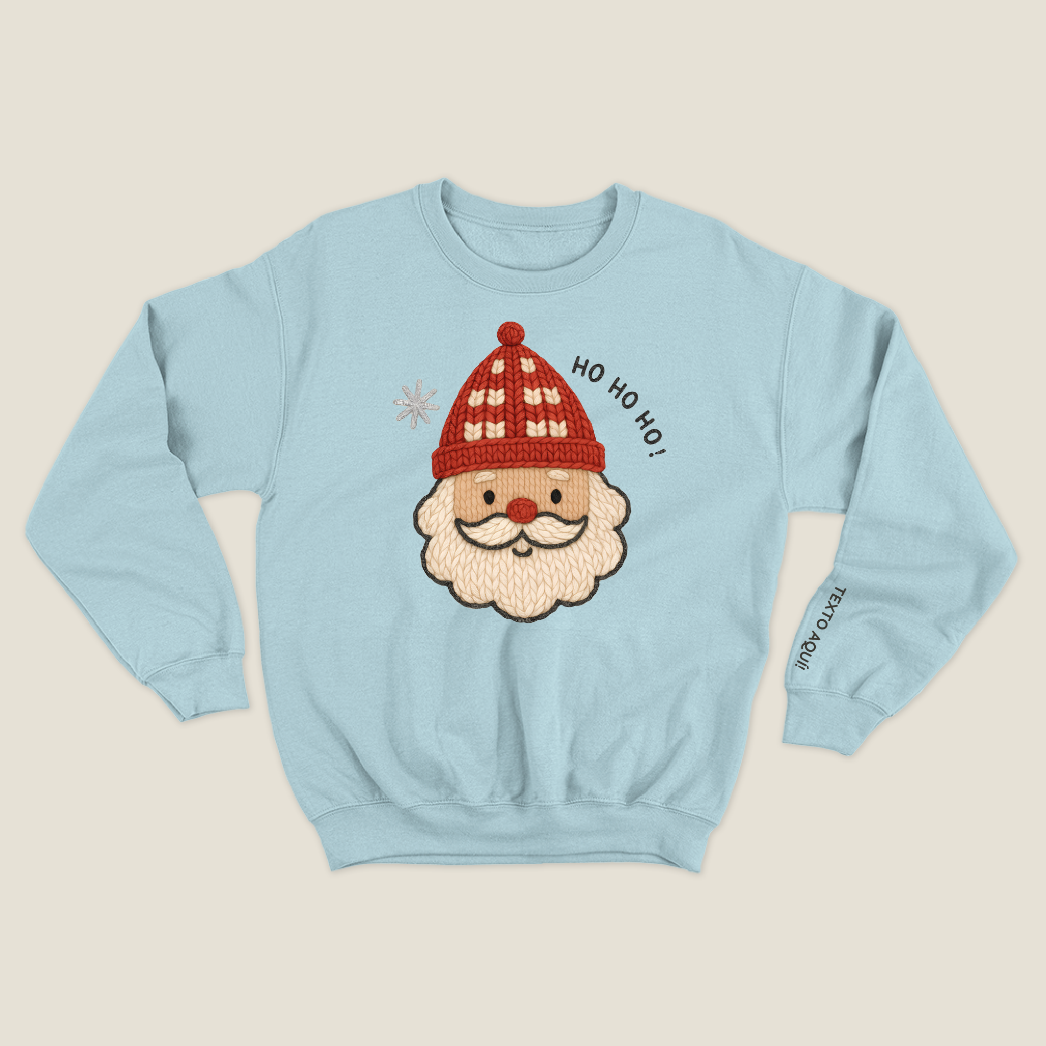 xmas sweatshirt personalizada BABY BLUE