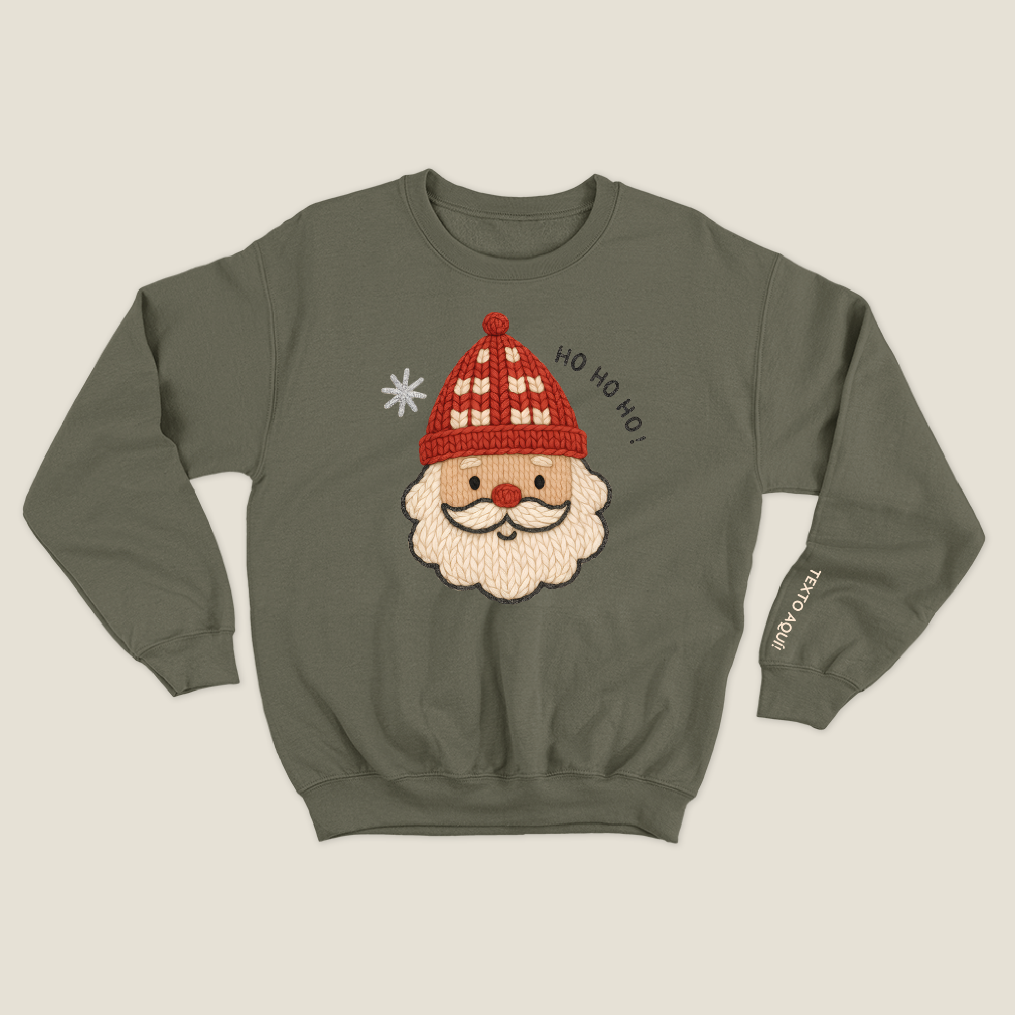 xmas sweatshirt personalizada VERDE