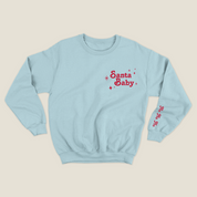 xmas sweatshirt personalizada BABY BLUE