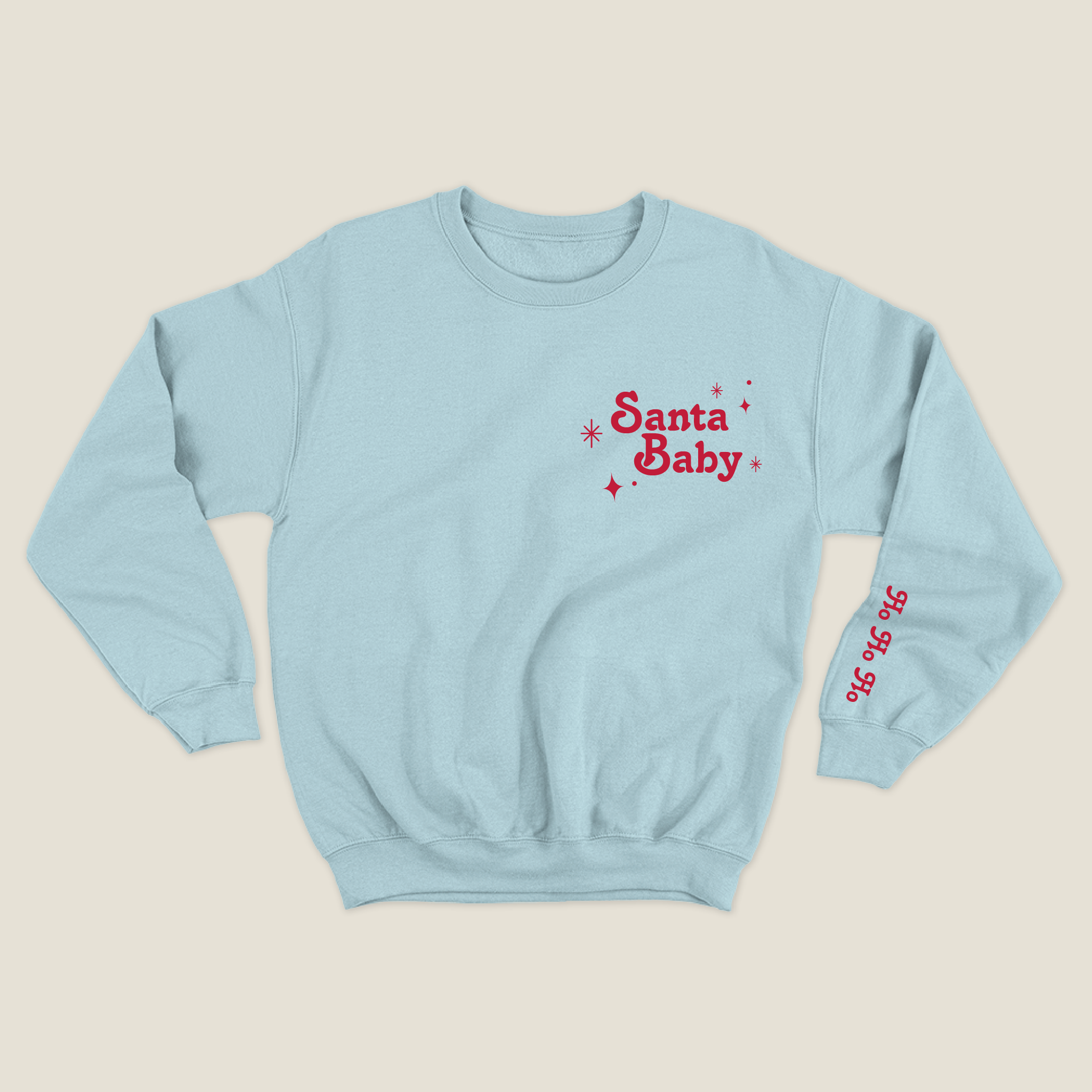 xmas sweatshirt personalizada BABY BLUE
