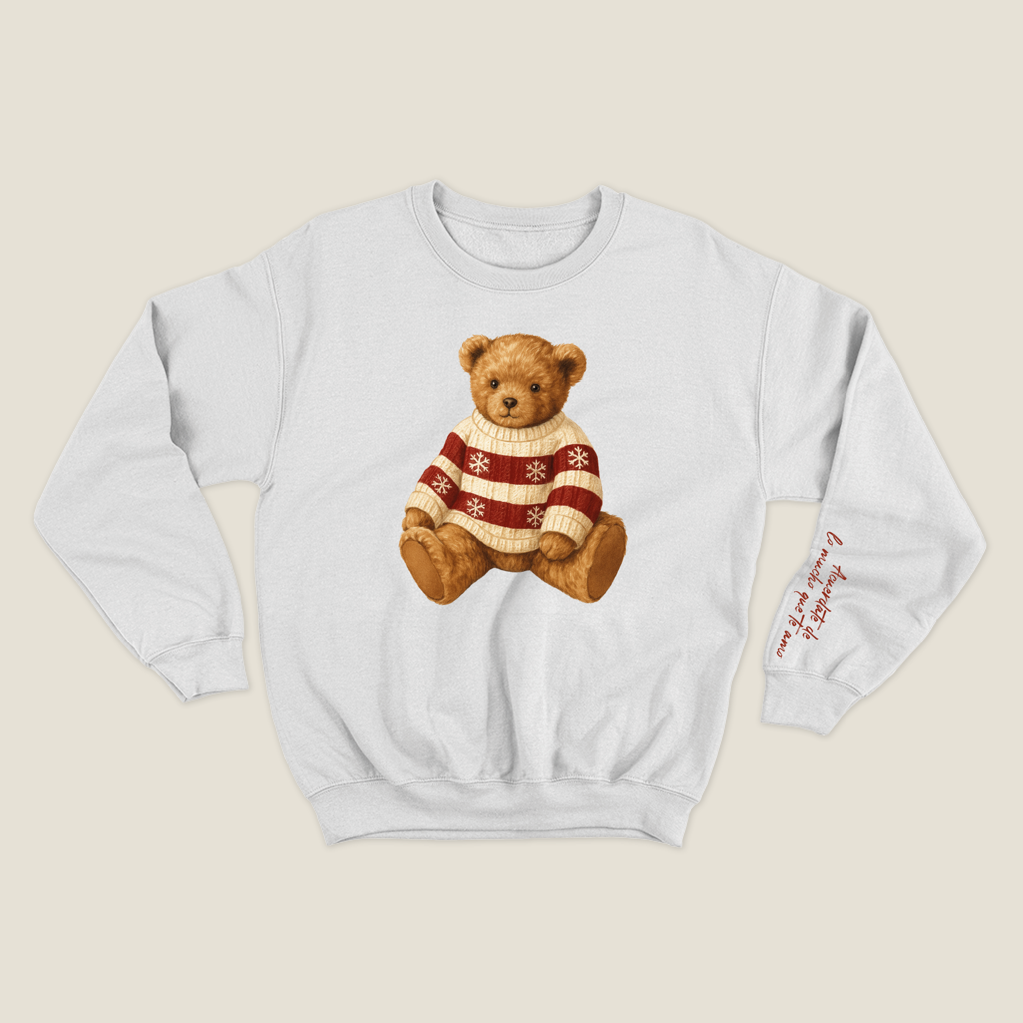 xmas sweatshirt personalizada BLANCA
