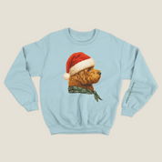 xmas sweatshirt personalizada BABY BLUE