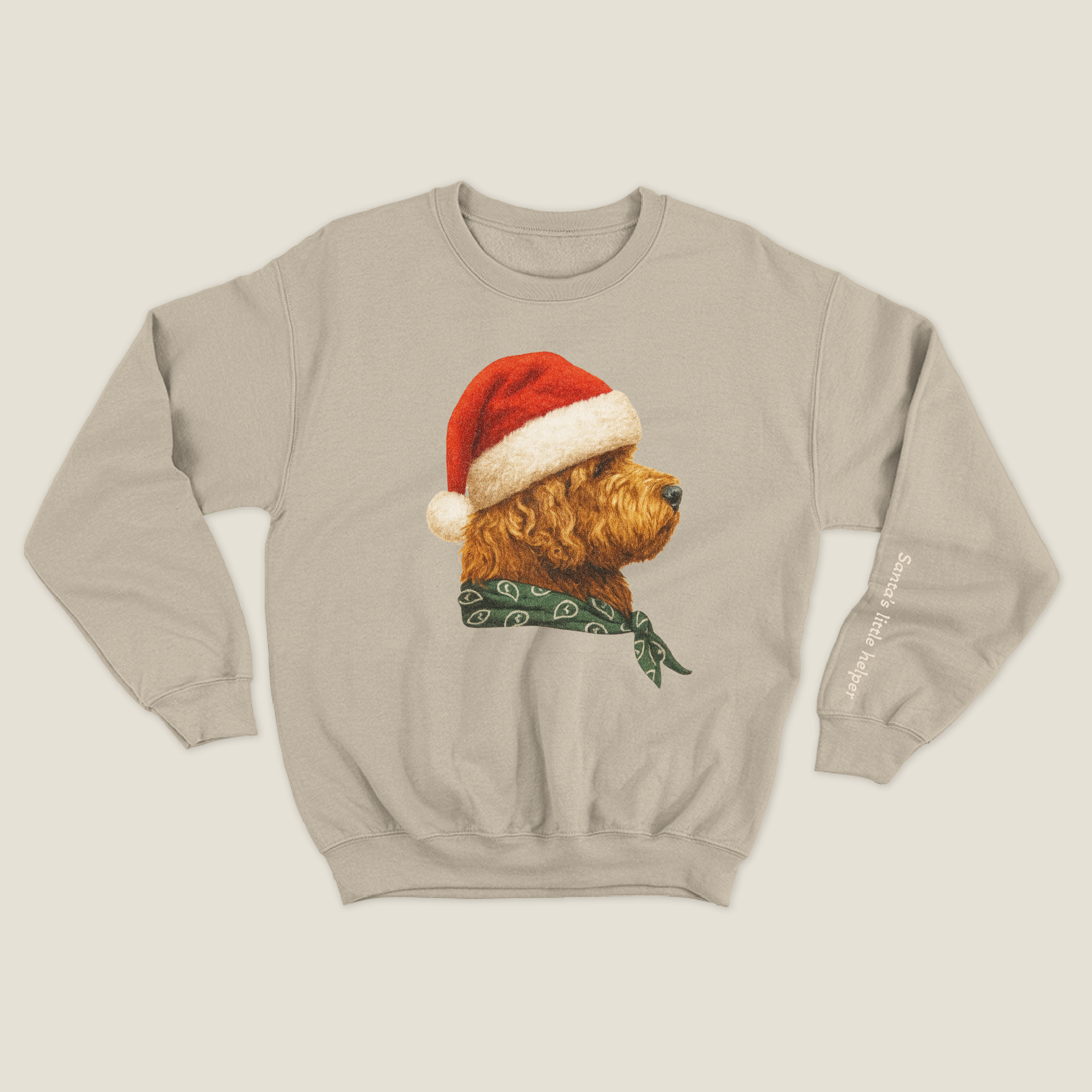 xmas sweatshirt personalizada BEIGE