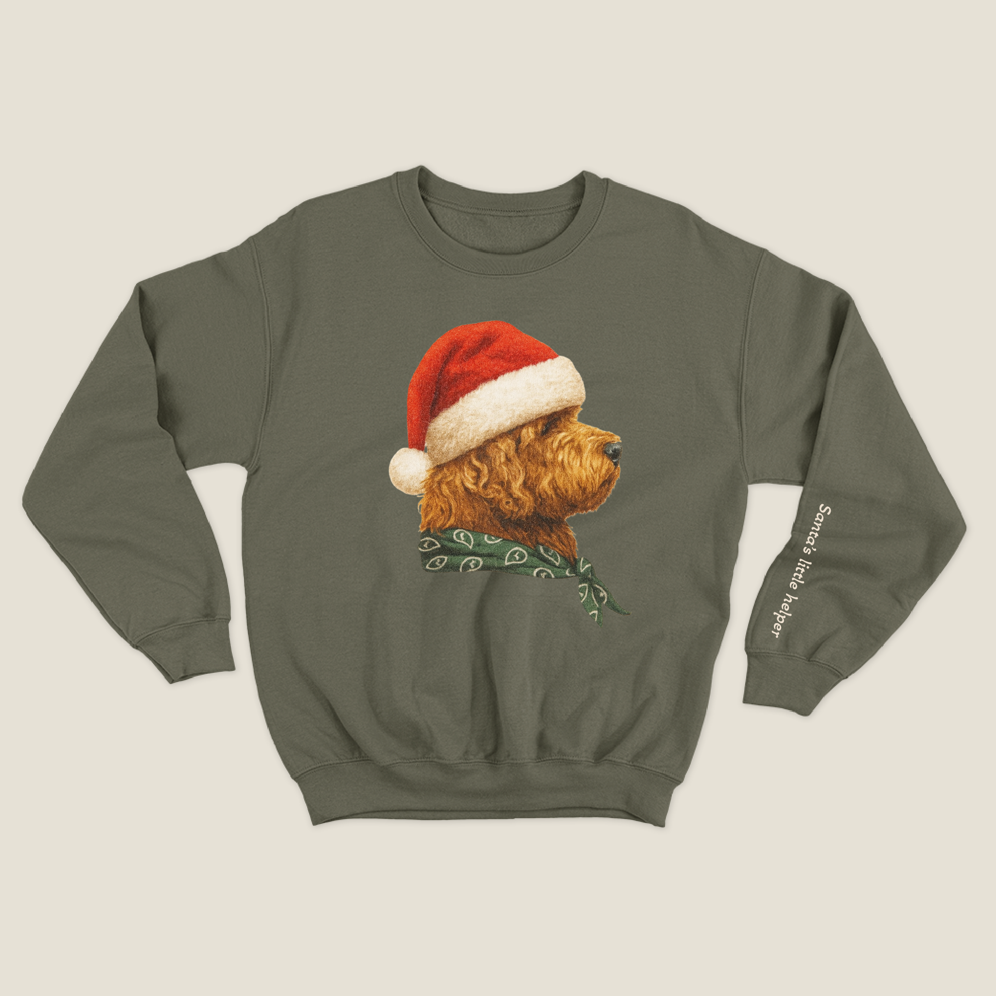 xmas sweatshirt personalizada VERDE