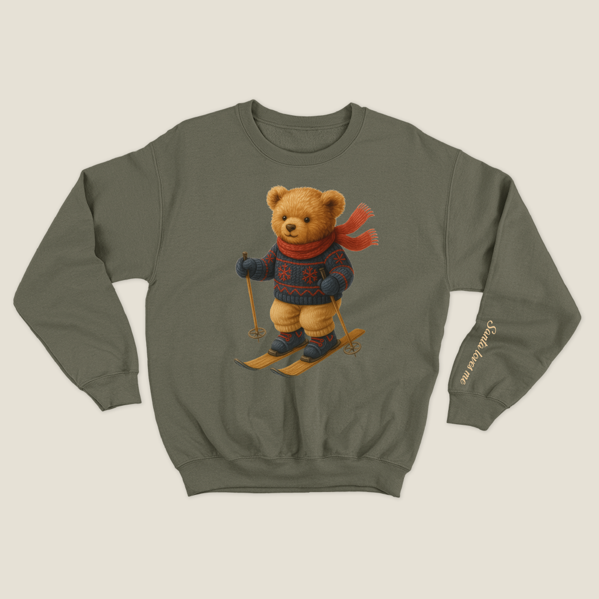 xmas sweatshirt personalizada VERDE