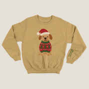 xmas sweatshirt personalizada MOSTAZA