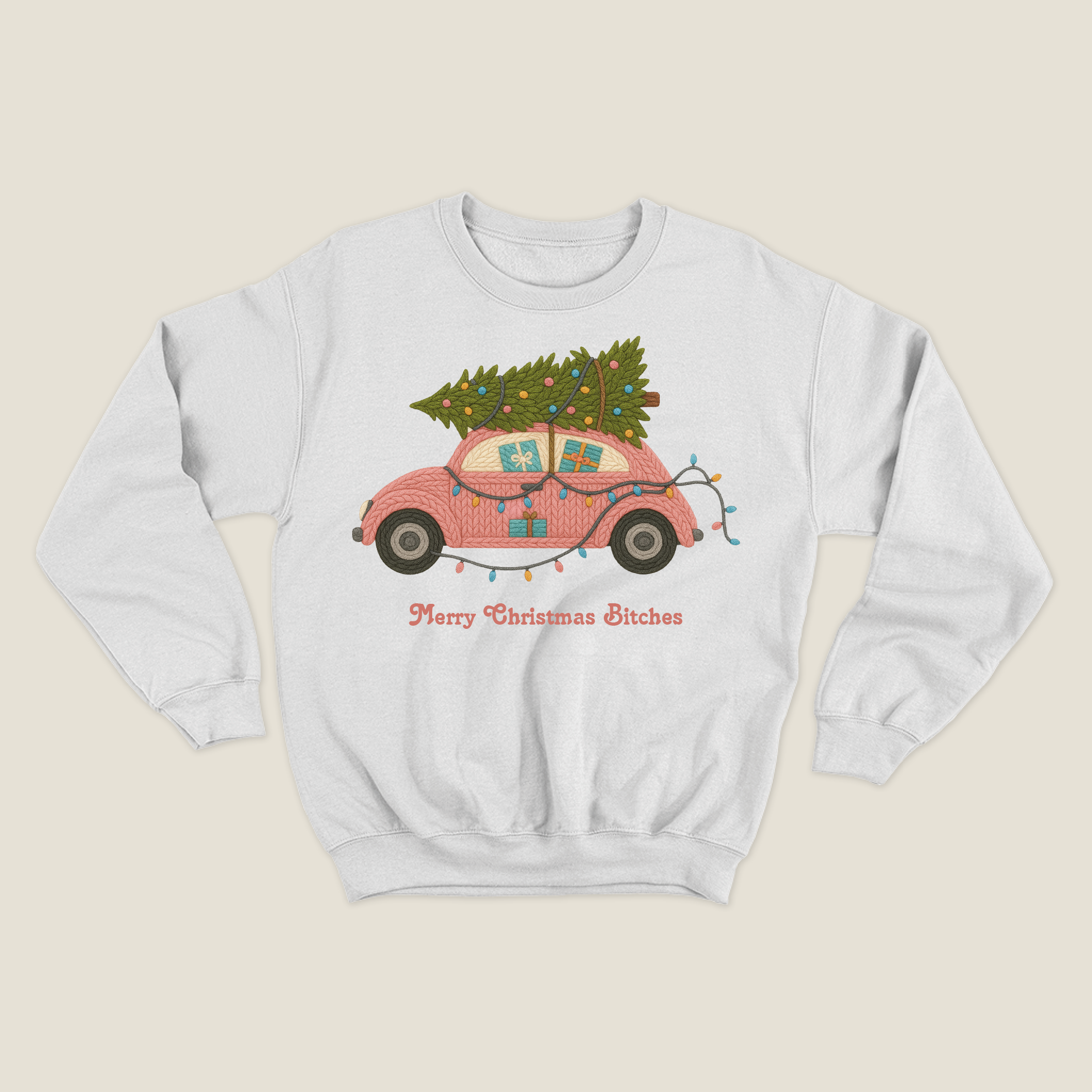 xmas sweatshirt personalizada BLANCA