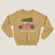 xmas sweatshirt personalizada MOSTAZA