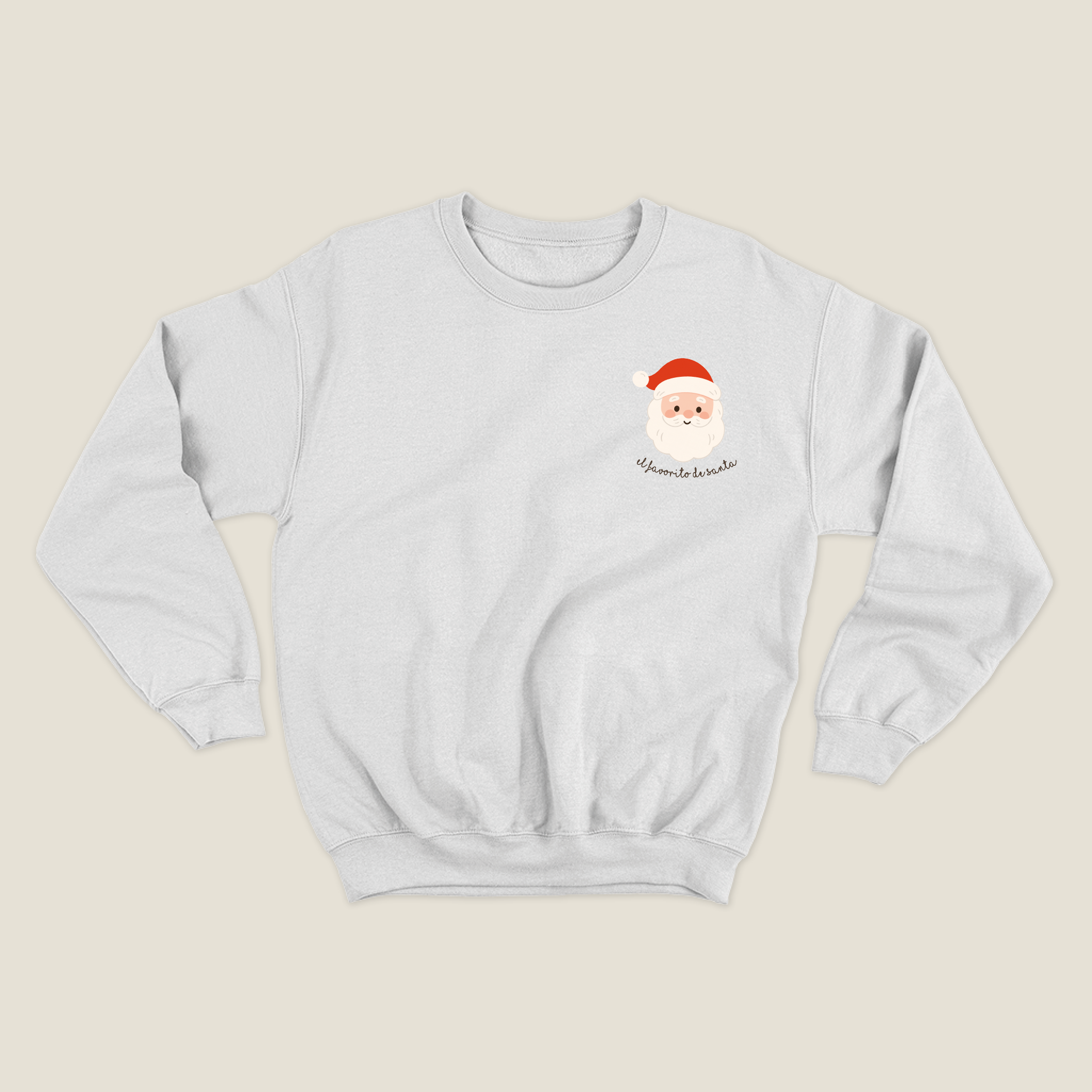 xmas sweatshirt personalizada BLANCA