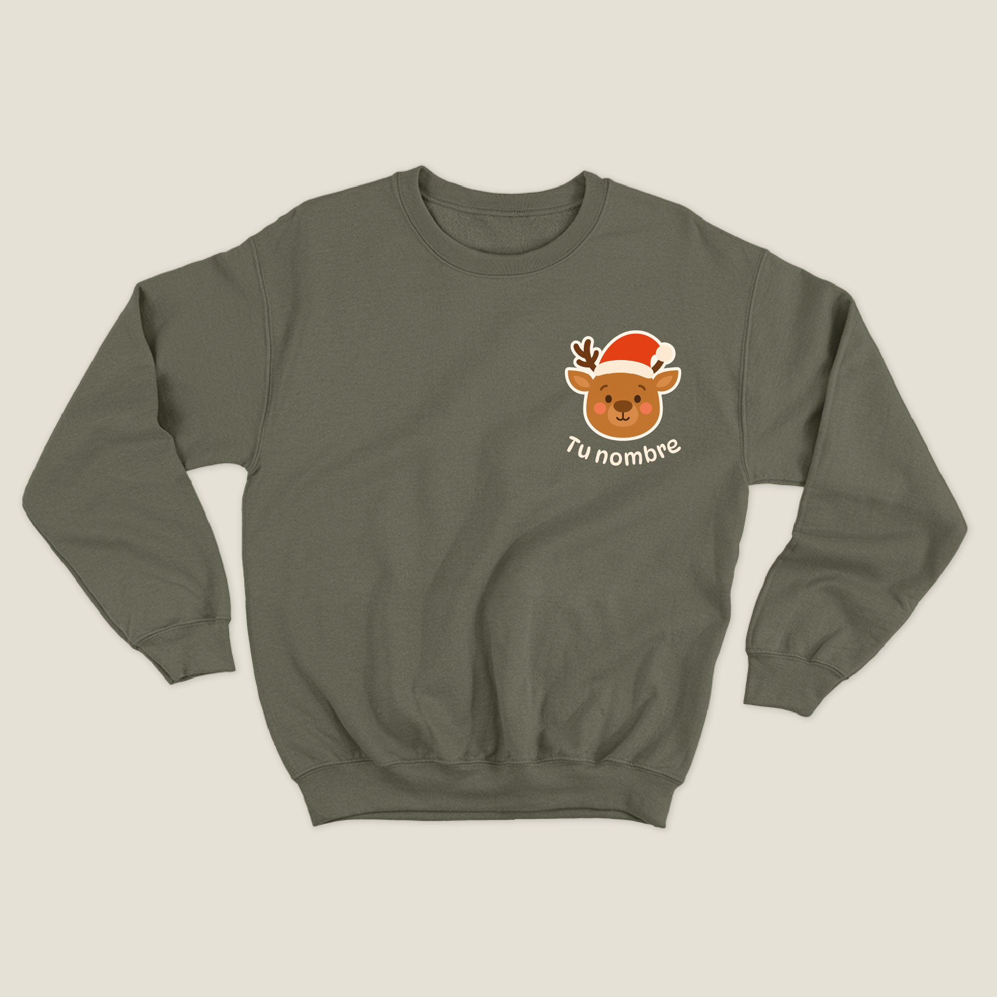 xmas sweatshirt personalizada VERDE