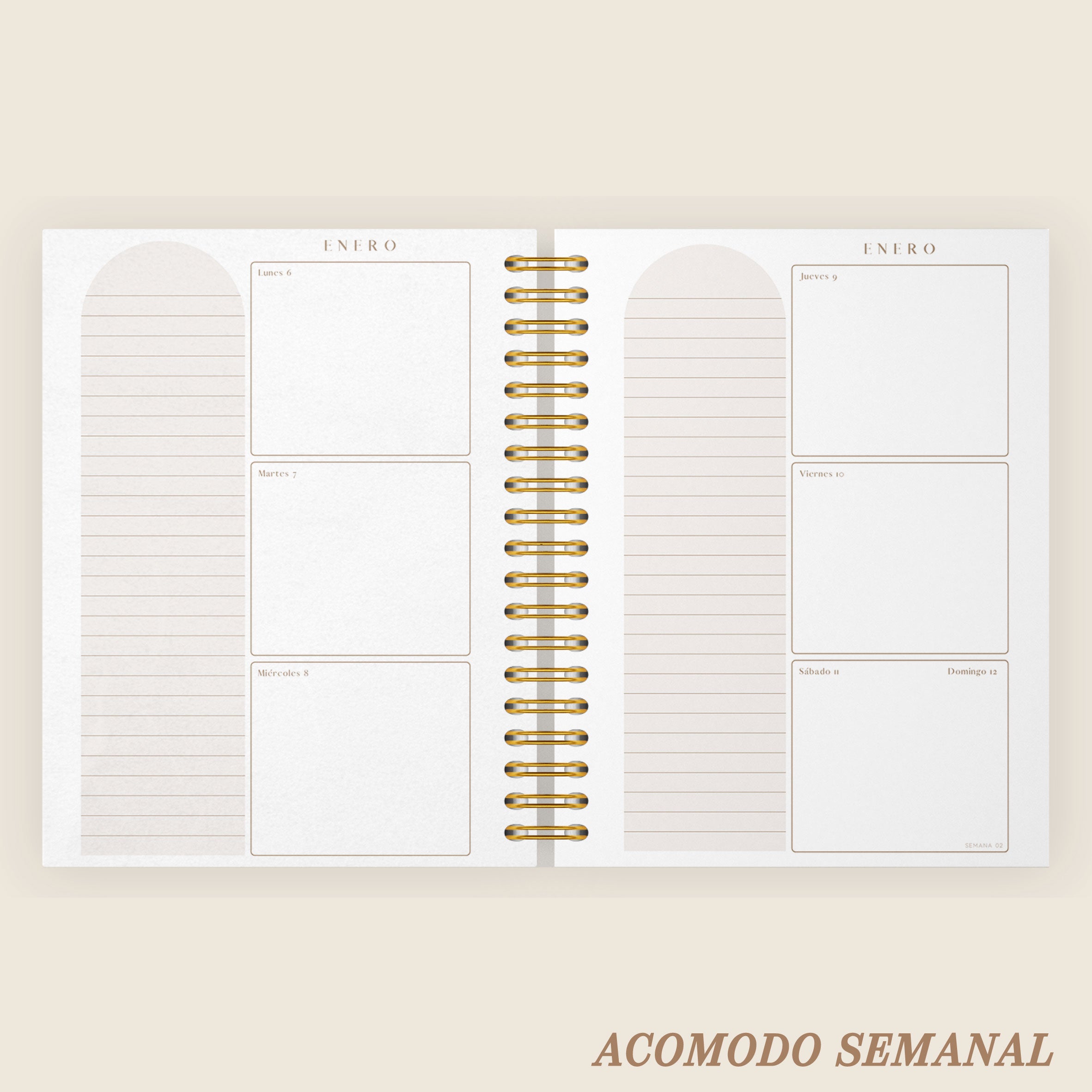 BOTANICAL NUDE weekly planner 2025