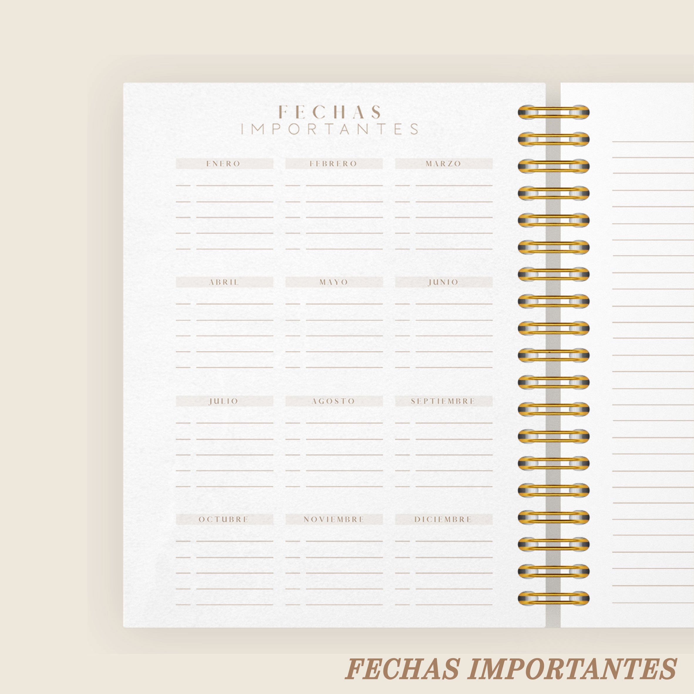 BOTANICAL NUDE weekly planner 2025